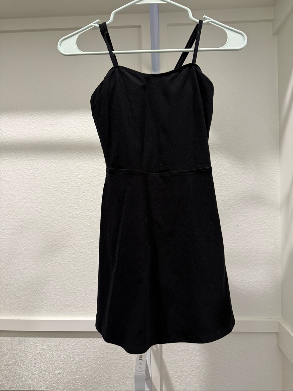 ALO Yoga Black Mini Spaghetti Strap Dress